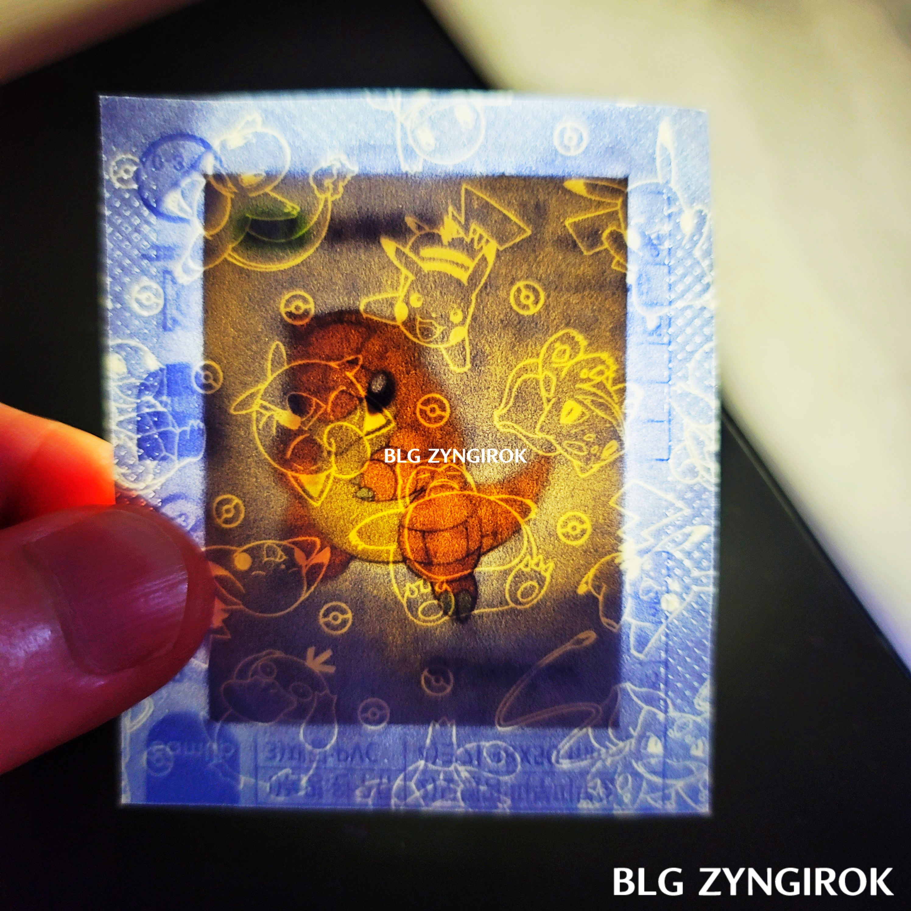 띠부띠부씰-모래두지를-들고있다.