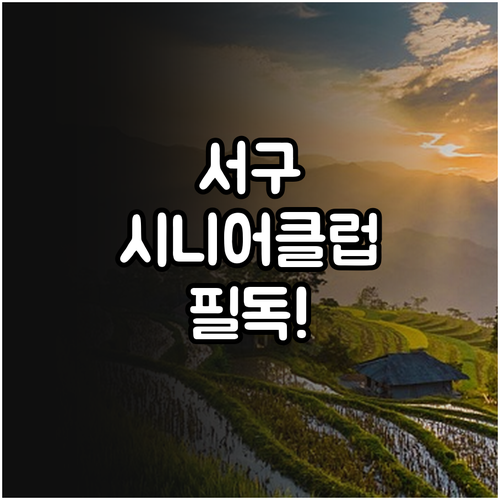 대전 서구 시니어클럽 사회복지사 채용..