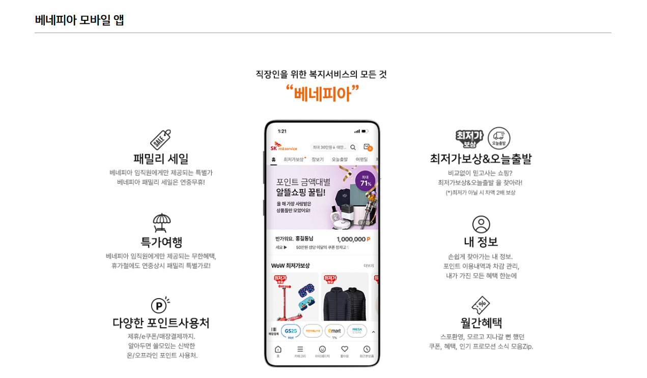 베네피아 복지사이트