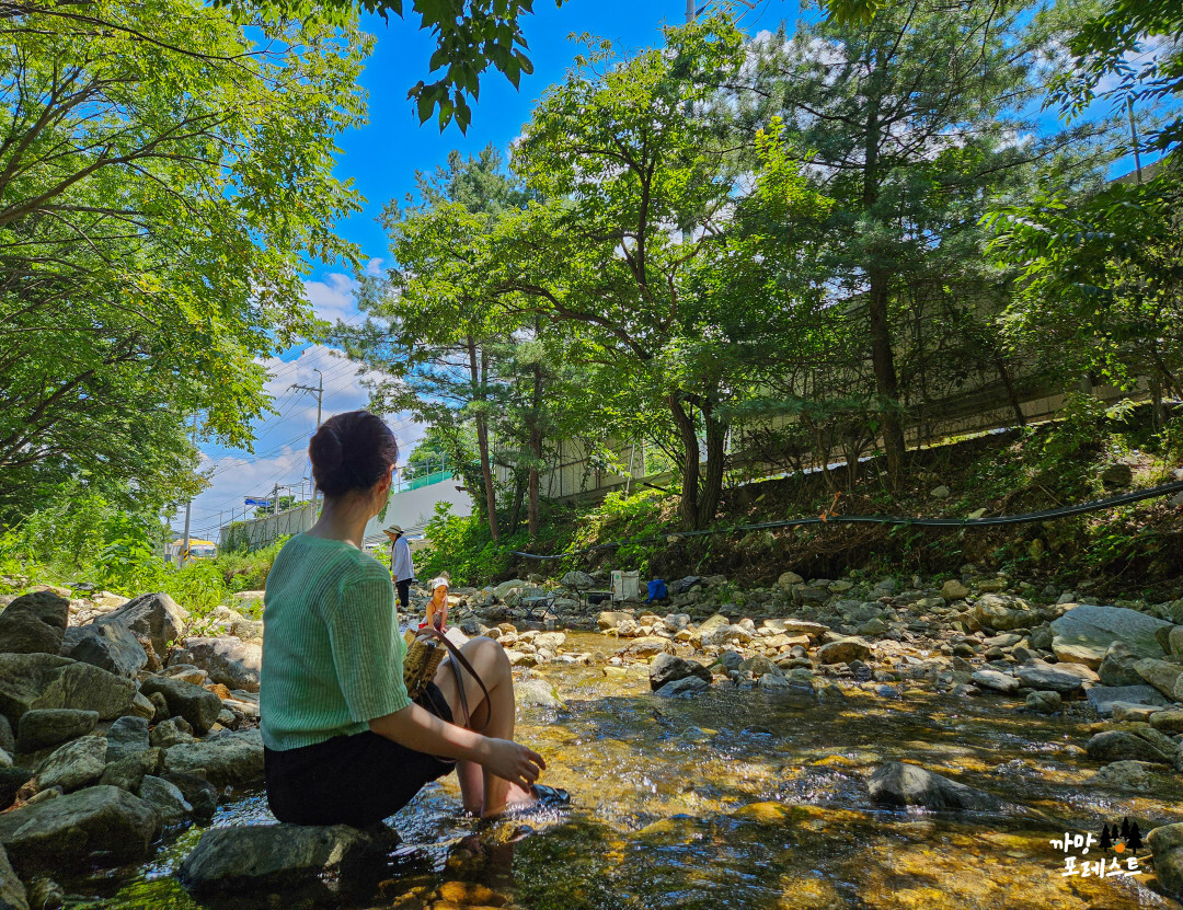 용인 고기리 계곡 앉아서 쉬기