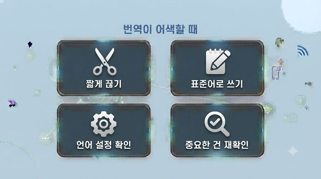 번역 정확도를 높이는 방법