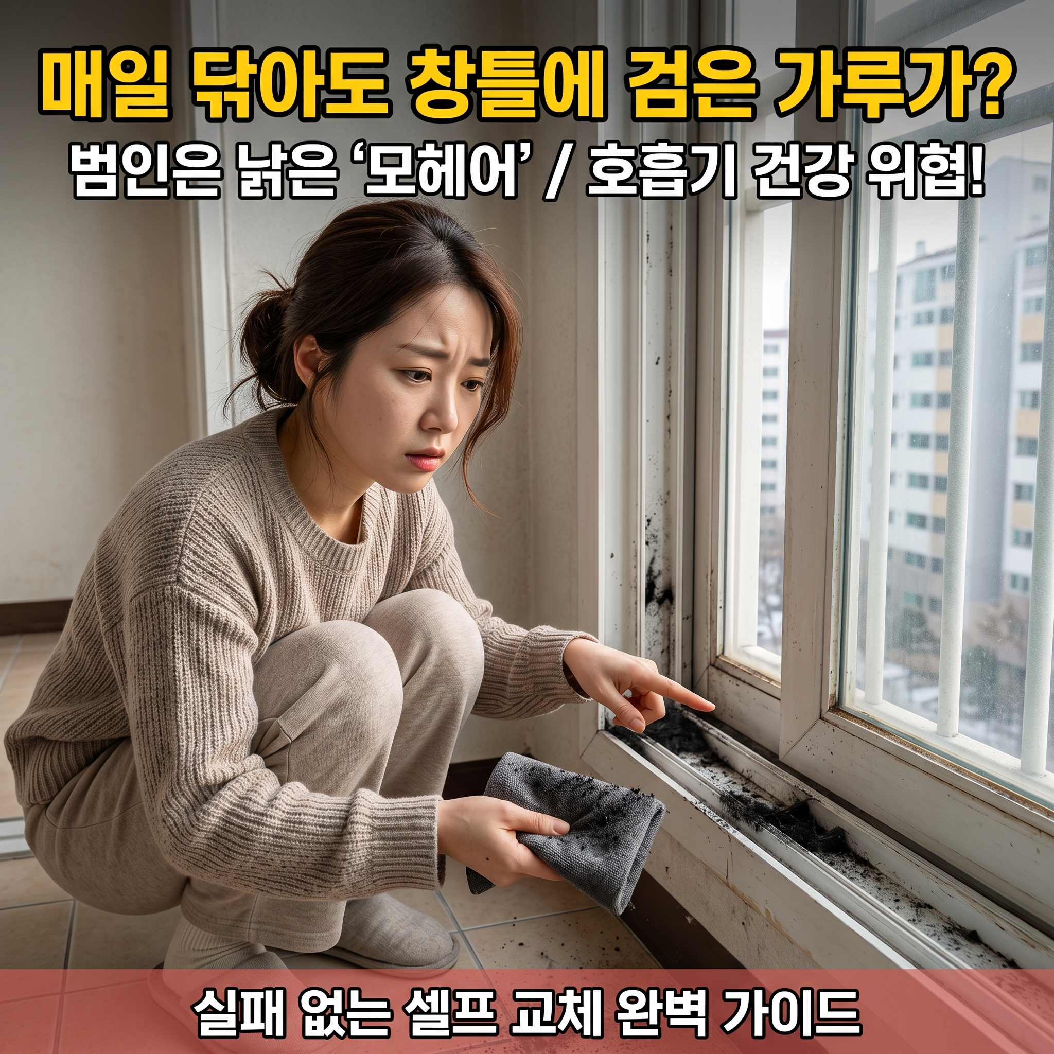 창문 모헤어 셀프 교체, '이것' 모르면 100% 실패합니다