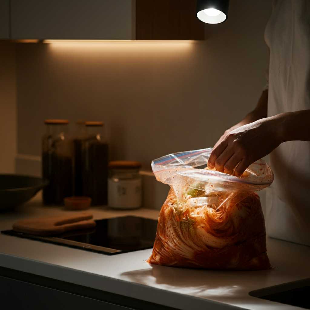 김장 준비물 김장 시간 단축 절임배추 활용법 김장 도구 김치 양념 미리 준비 김치 냉장고 정리 빠른 김장하는 법