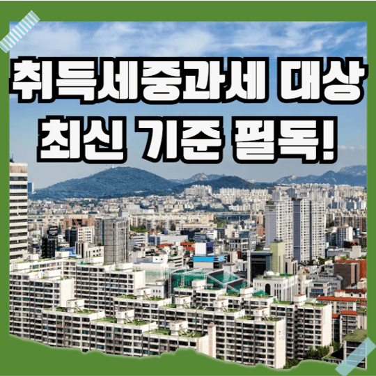 취득세 중과세 대상