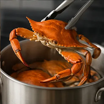 꽃게 찌는 시간