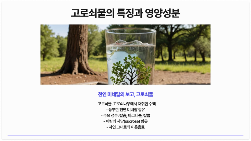 고로쇠물-영양-성분