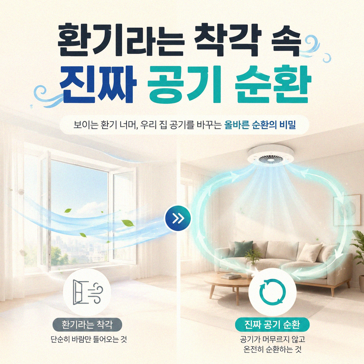 실내 공기 순환, 반복해서 효과 보는 주기적 방법은 무엇일까