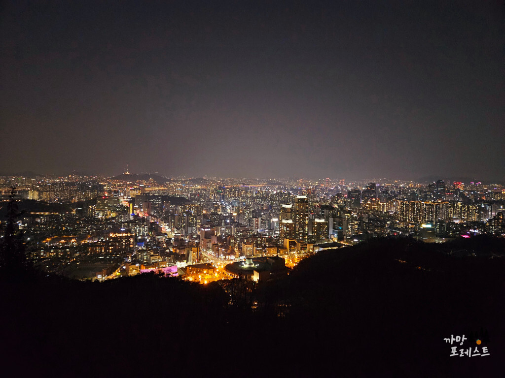 우면산 야경
