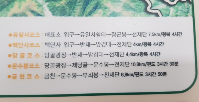 태백산등산경로