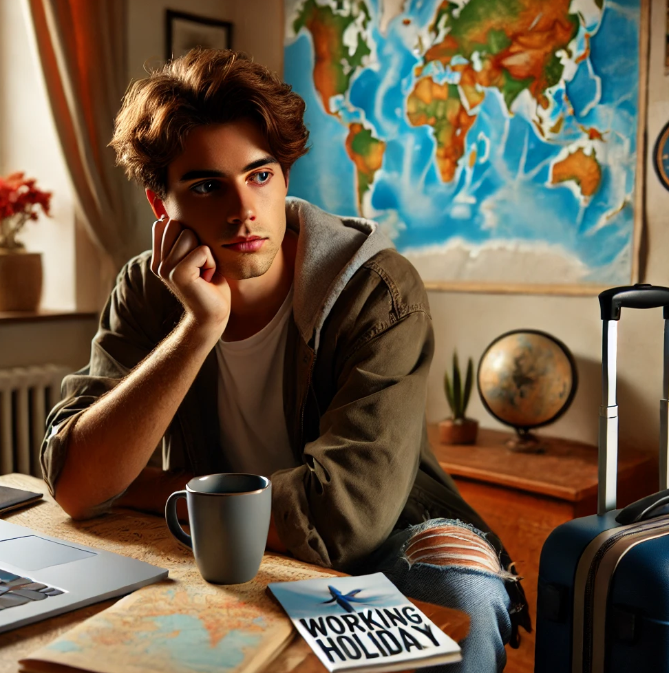 워킹홀리데이를 고민하는 20대 이미지