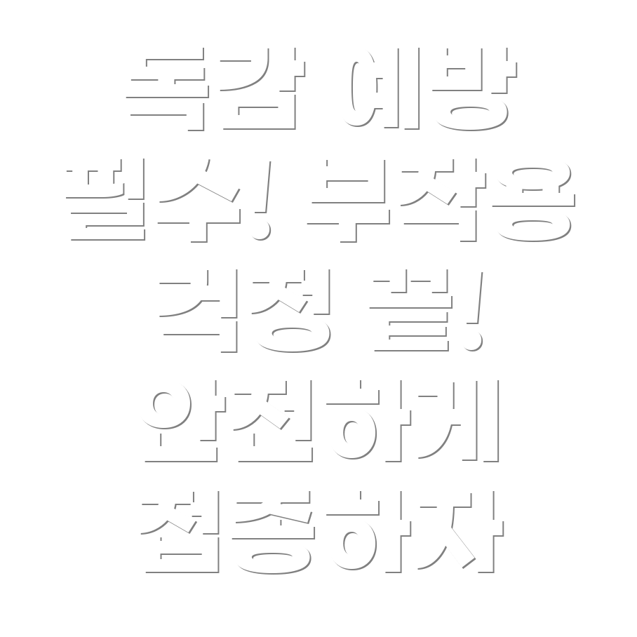 독감주사 부작용 완화