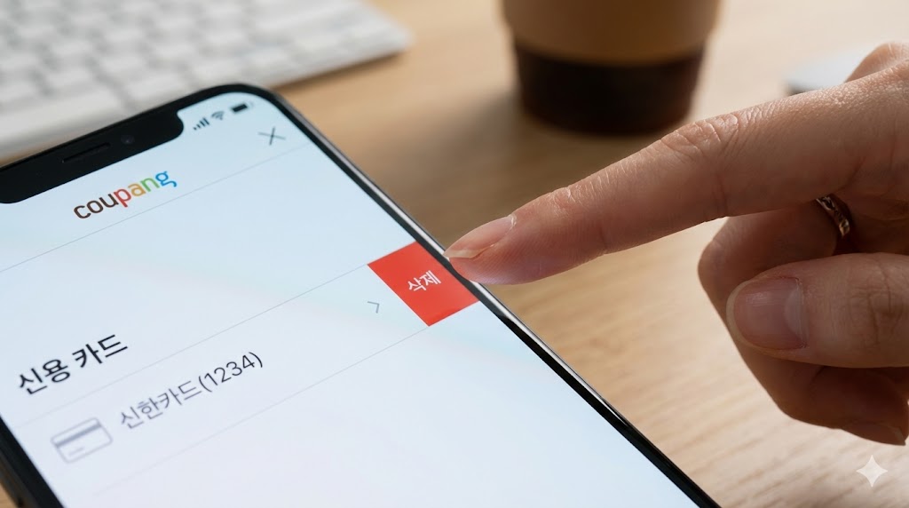 쿠팡 결제수단 카드 삭제