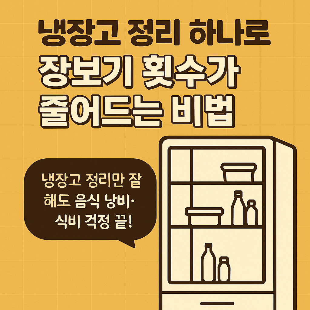 장보기 횟수가 줄어드는 비법