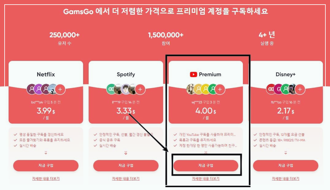 고잉버스 유튜브 프리미엄 가입 후기