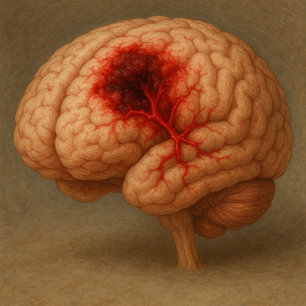 뇌 혈관의 출혈 이미지