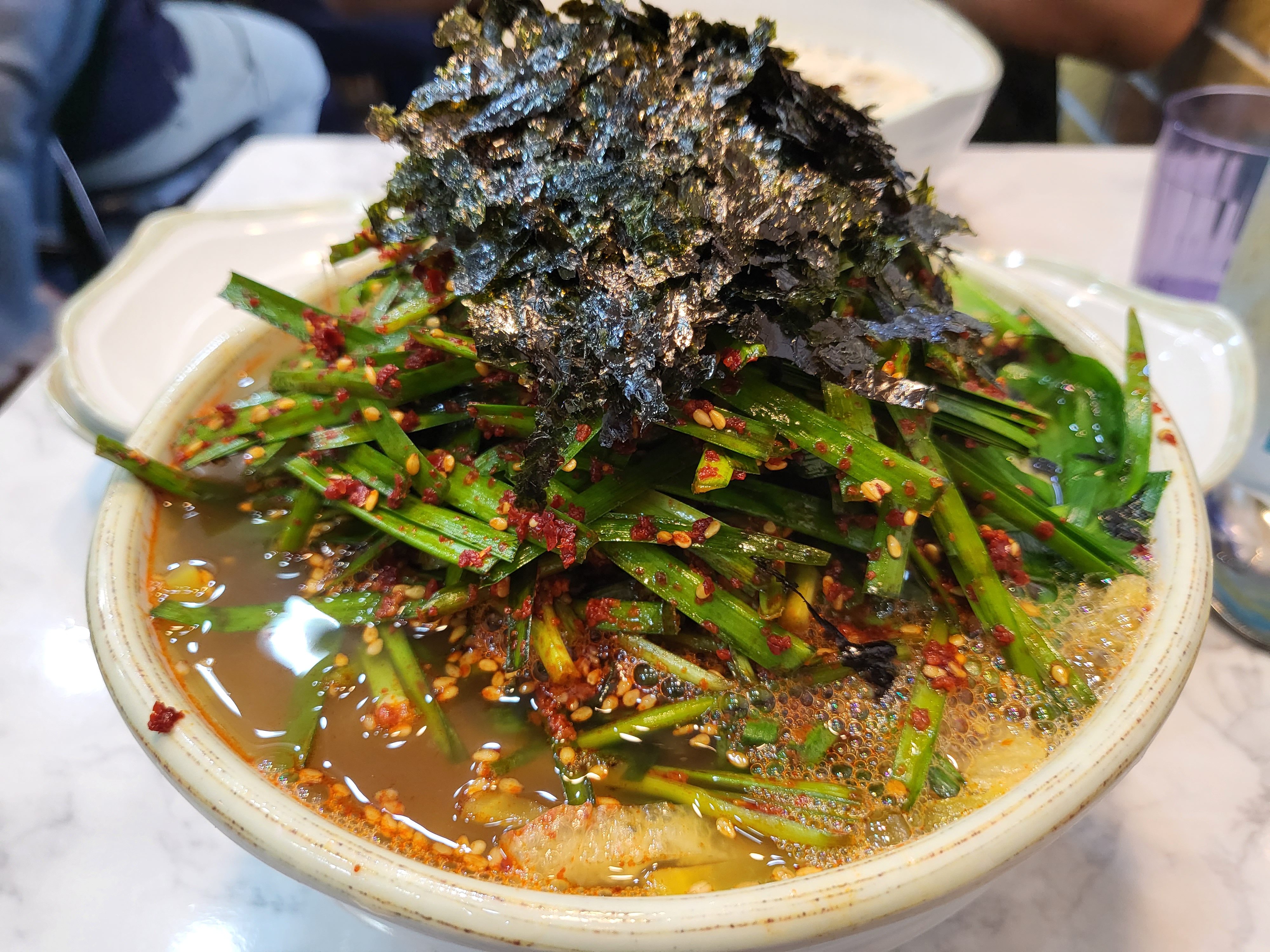 가이오국수 - 부추국수