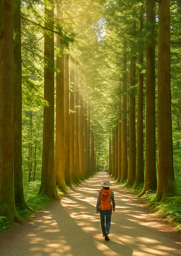 오대산 숲속 산책