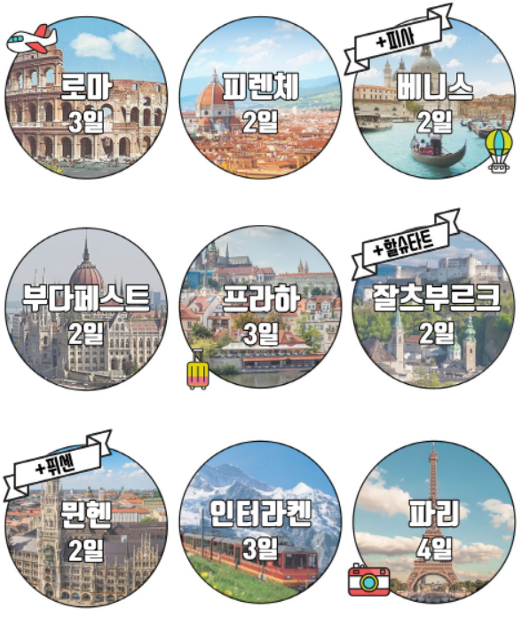 유럽 세미패키지 여행