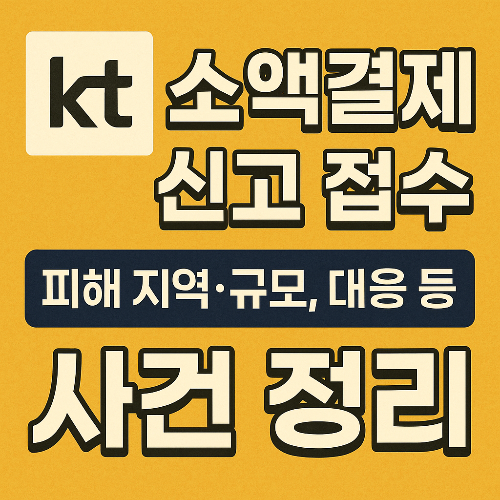 KT 소액결제 신고 접수