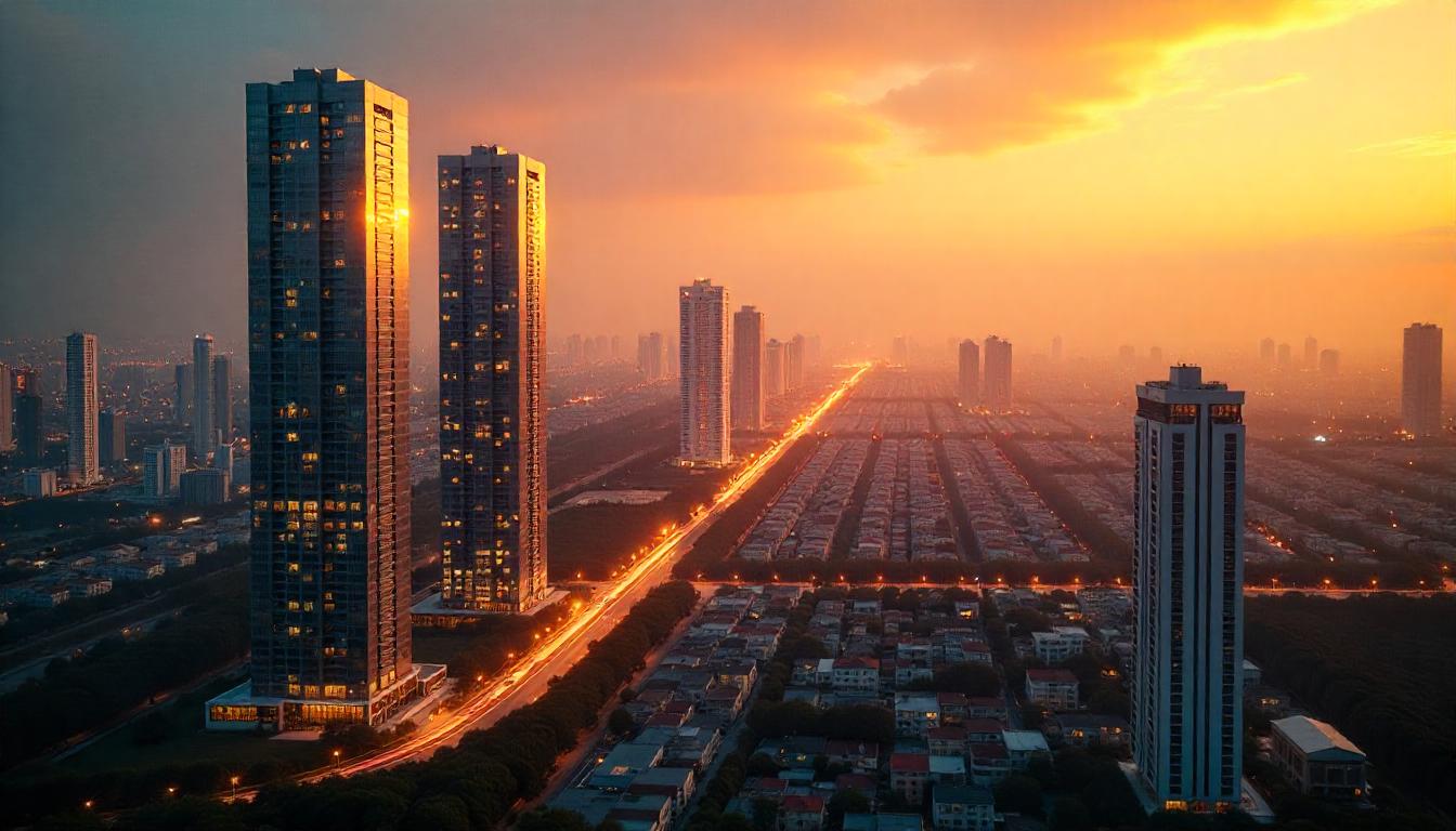 서울 잠실의 현대적인 도시 풍경