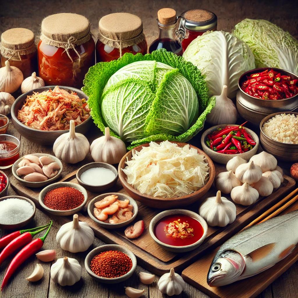 30포기김장 양념 재료