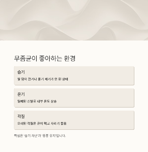 땀 많고 습한 여름, 무좀 번식 막는 실전 방어법