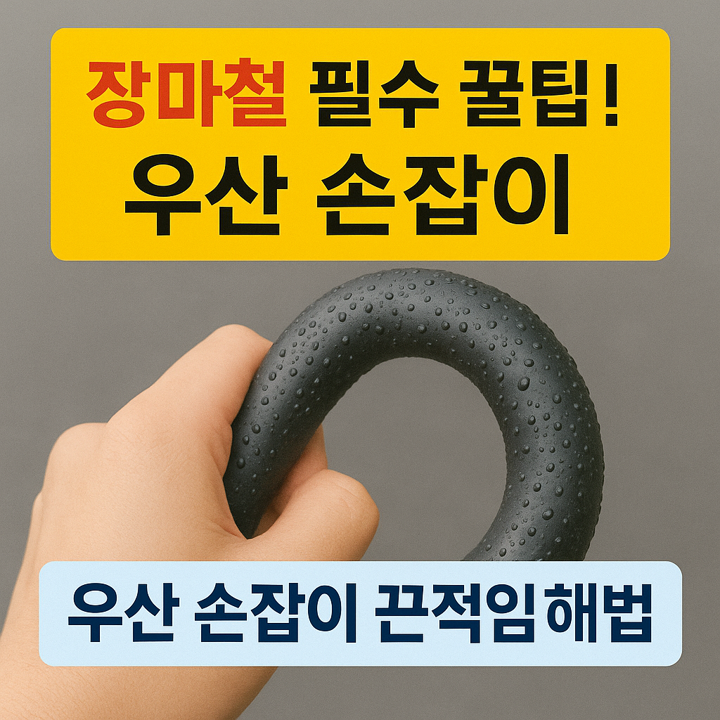 우산 손잡이 끈적임