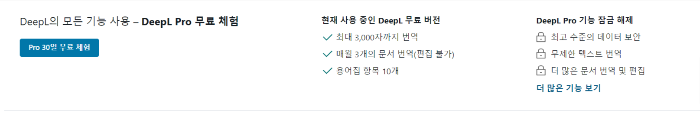 DeepL Pro 무료 체험