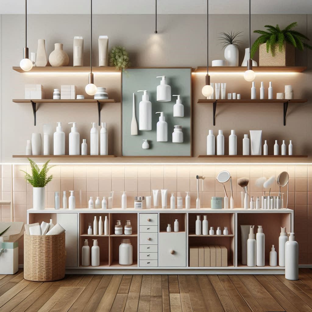 피부,체형관리 샵 배경