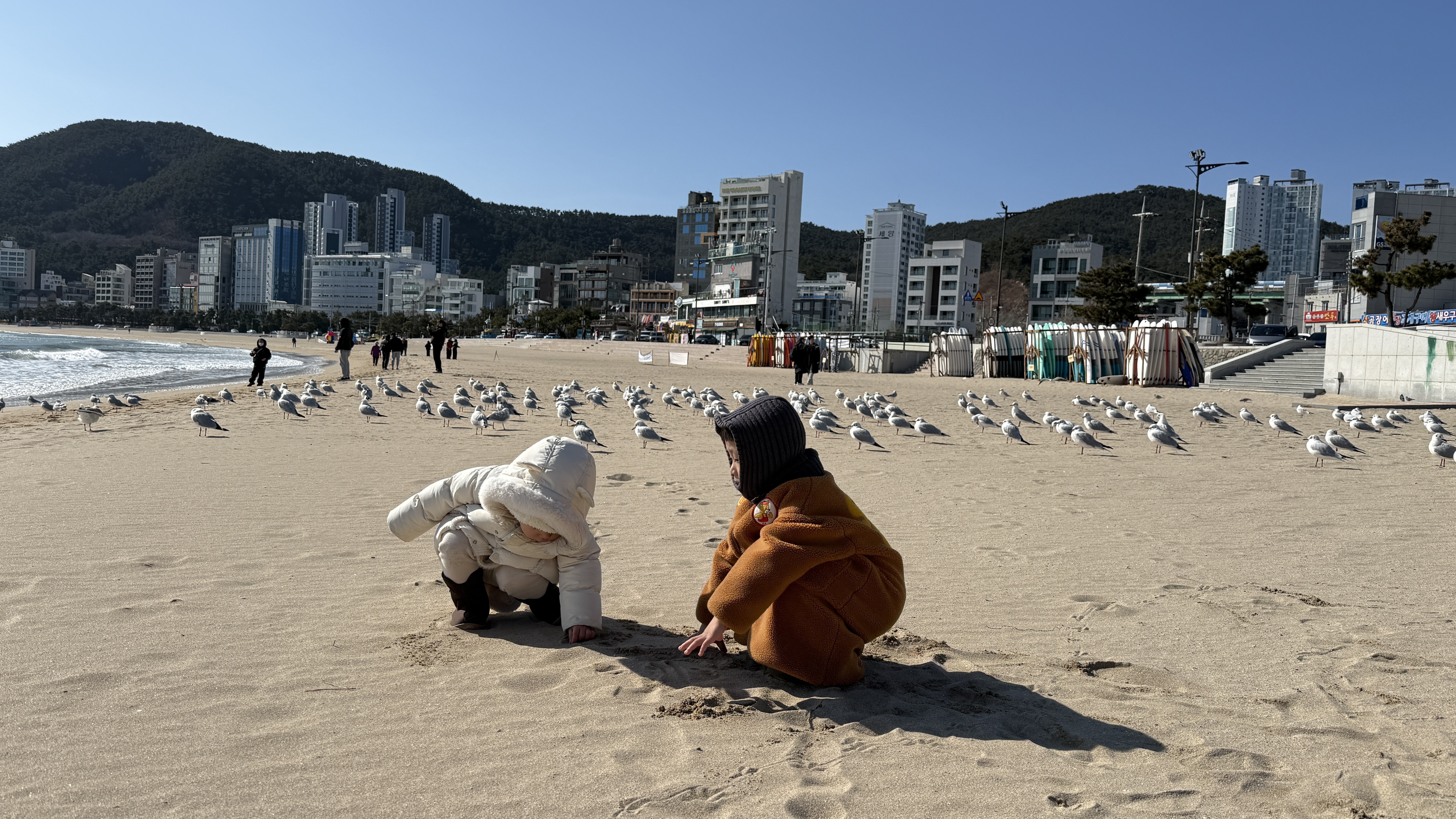 송정해수욕장 모래사장