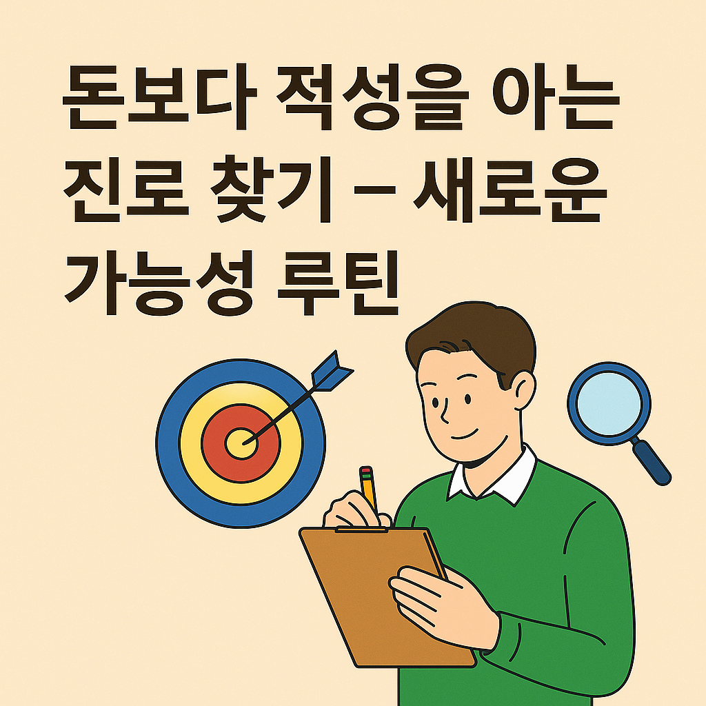 자기소개서 루틴 – 한 문장으로 나를 설명하는 법