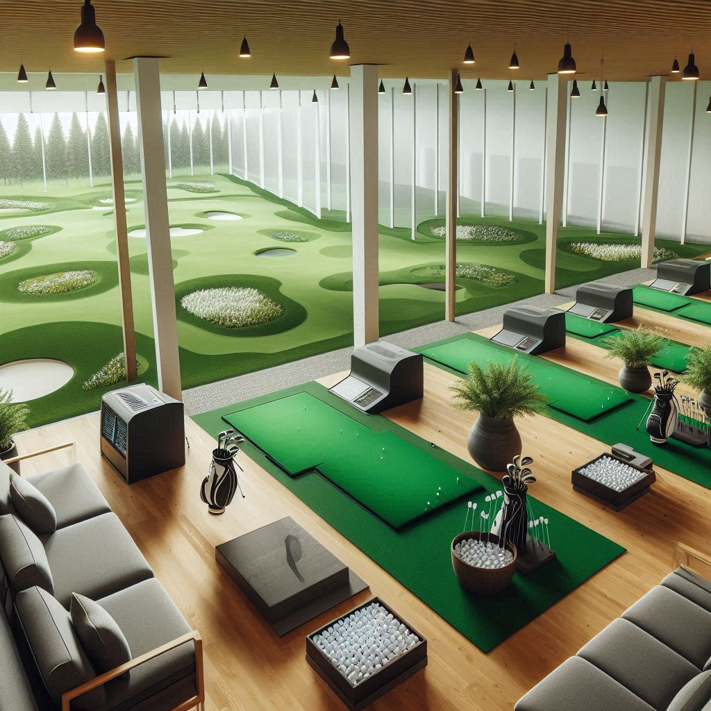 실내골프연습장 배경