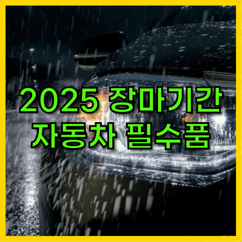 장마철 자동차 필수 용품 추천 및 쿠팡 구매 가이드 2025