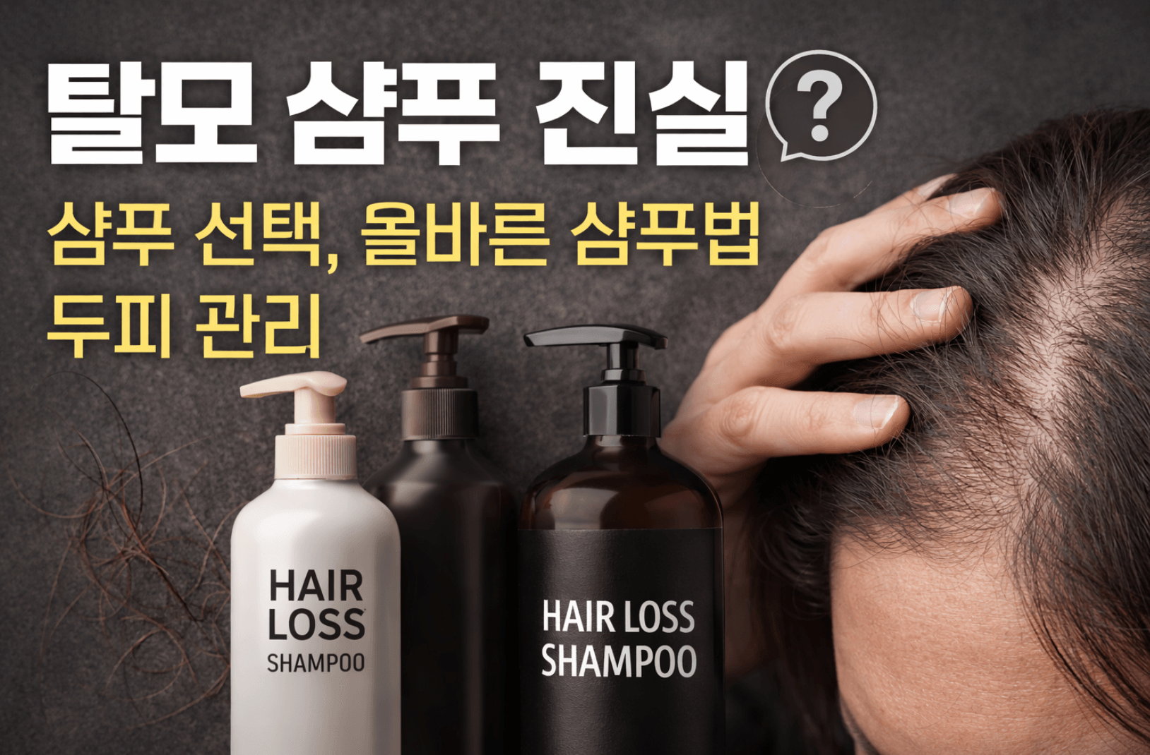 탈모 샴푸 고르는 방법
