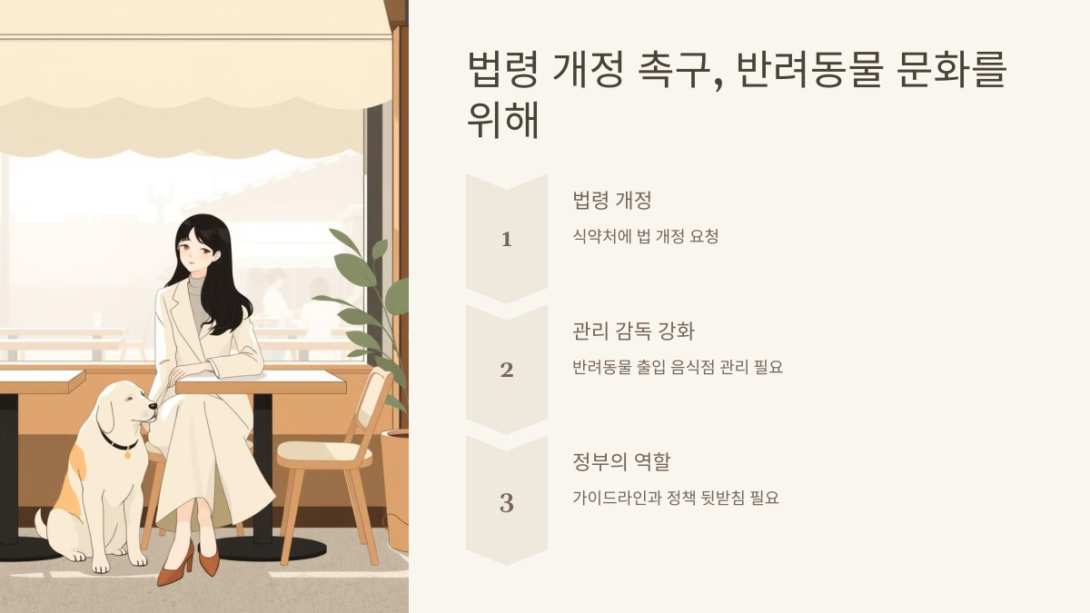 법령 개정 촉구와 반려동물 문화 정착