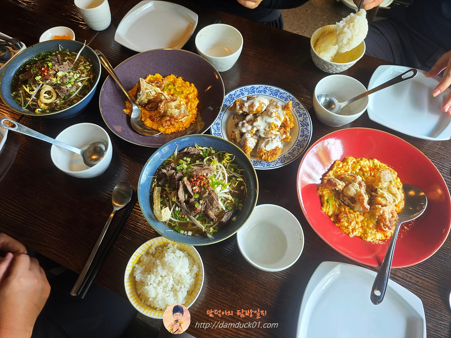 2인 SET MENU A - 뿌팟봉커리 &amp; 라이스 + 람부뜨리 쌀국수 + 코코넛치킨