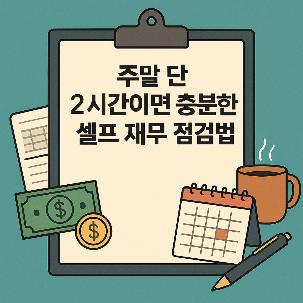 주말 단 2시간이면 충분한 셀프 재무 점검법