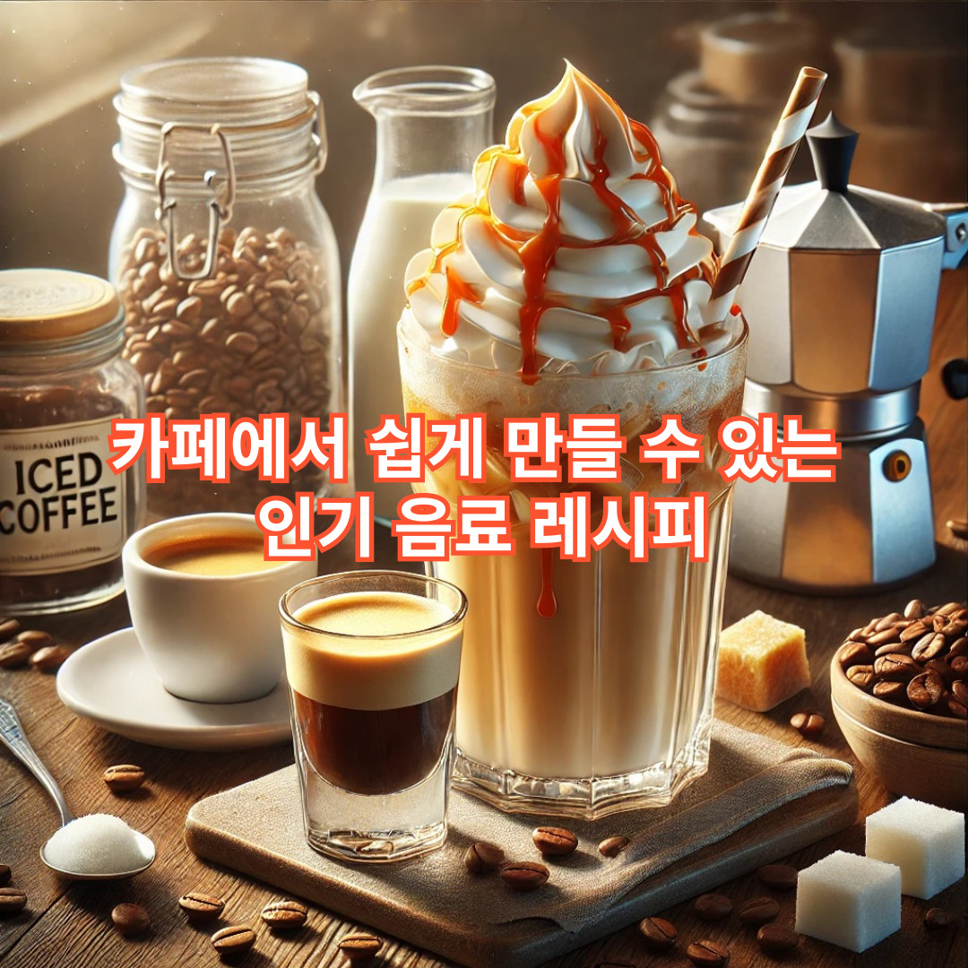 카페에서 쉽게 만들 수 있는 인기 음료 레시피