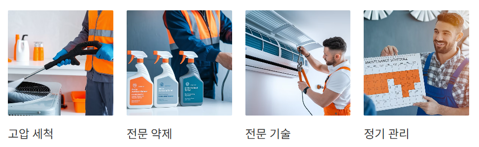 전문 에어컨 청소 서비스의 장점