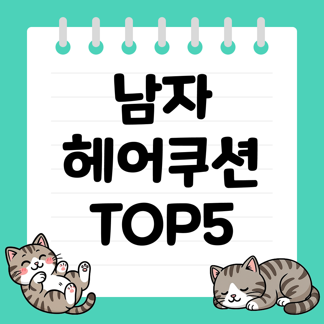자연스러운 헤어라인, 정수리 완성! 남자 헤어쿠션 추천 순위 TOP5