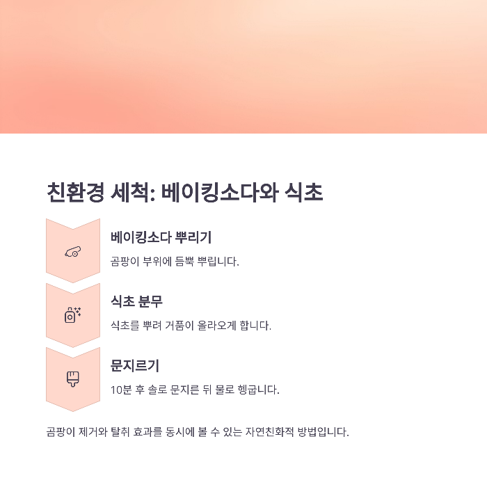 베이킹소다와 식초의 조합