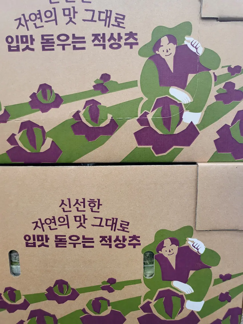 이마트 적상추 박스 그림 페미 메갈 손가락 논란