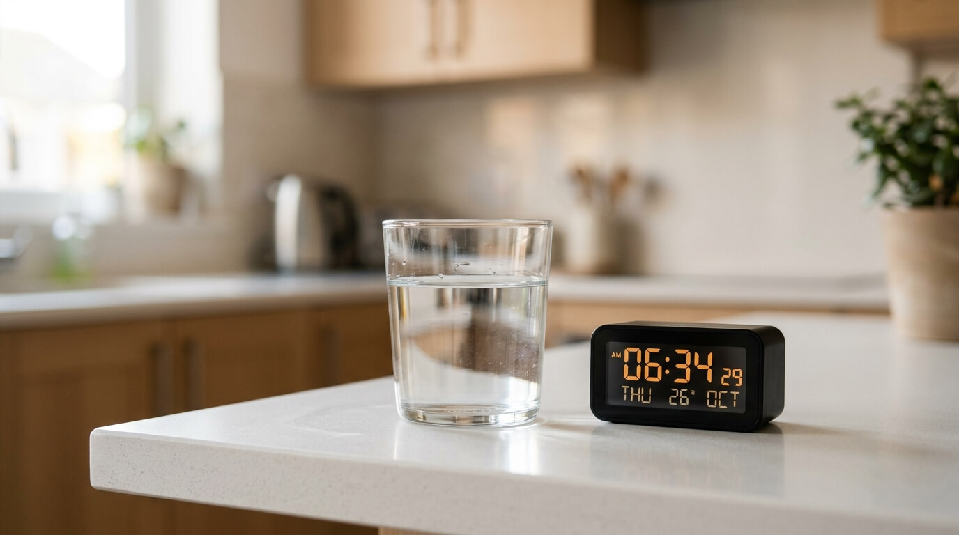 아침 공복 물 한 잔 기상 후 수분 섭취 루틴