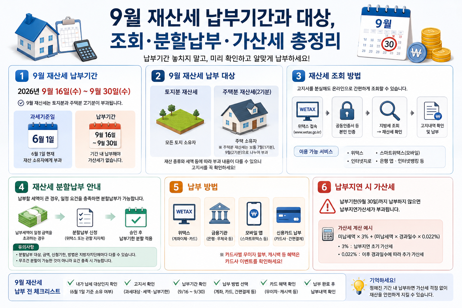 9월 재산세 납부기간