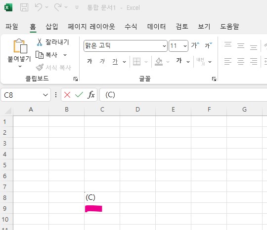 엑셀 입력문자의 자동고침, 변환되는 경우