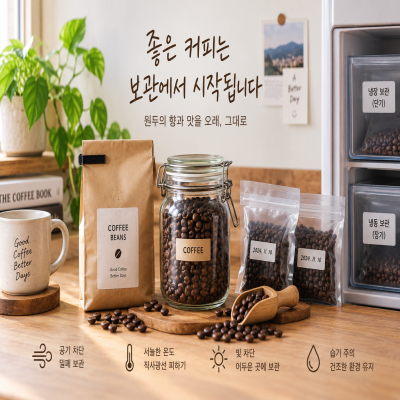커피 원두 보관법, 향과 맛을 오래 유지하려면 어떻게 해야 할까