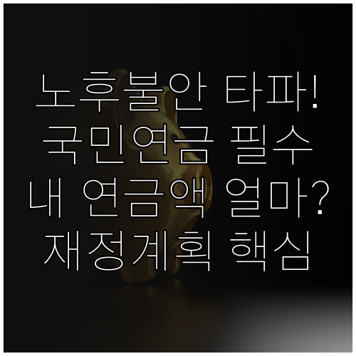 안정적인 노후 설계 국민연금 예상액 ..