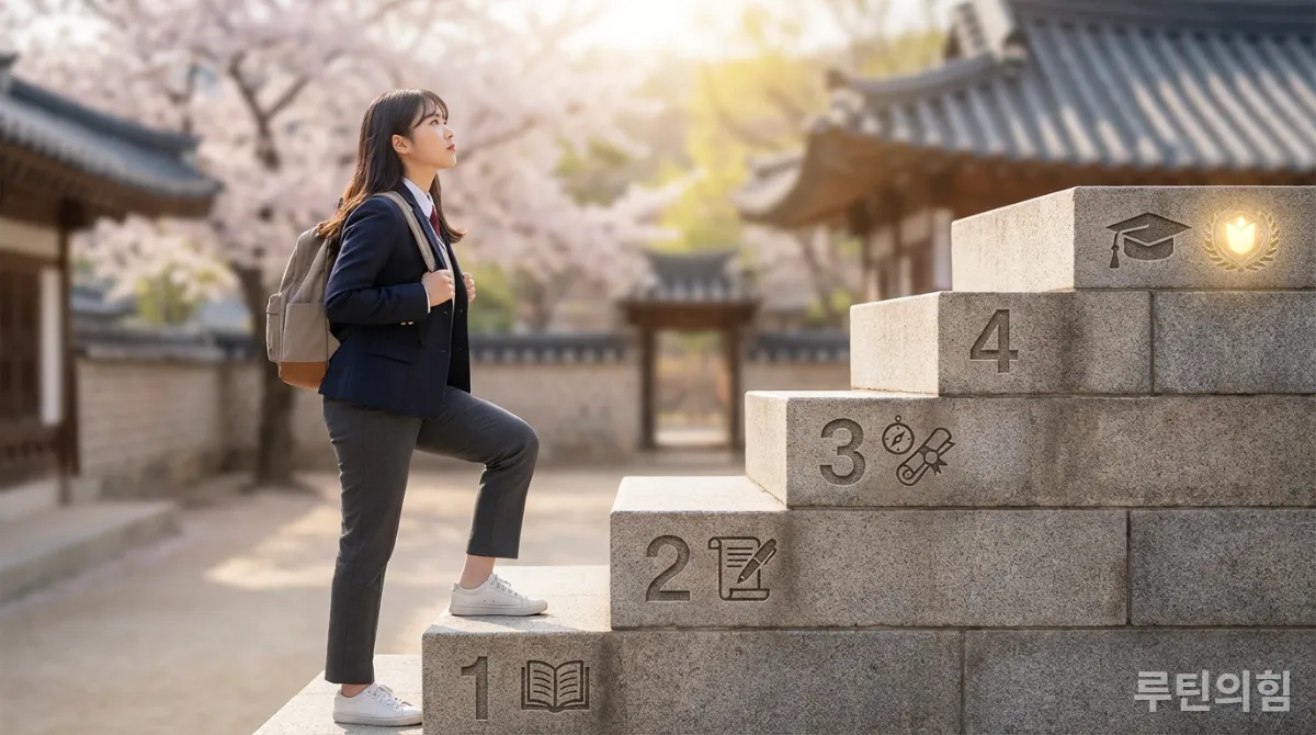 독학사 4단계 시험 단계를 보여주는 이미지