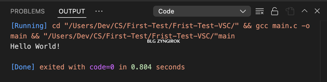 Hello World!가 정상적으로 출력된 모습이다.