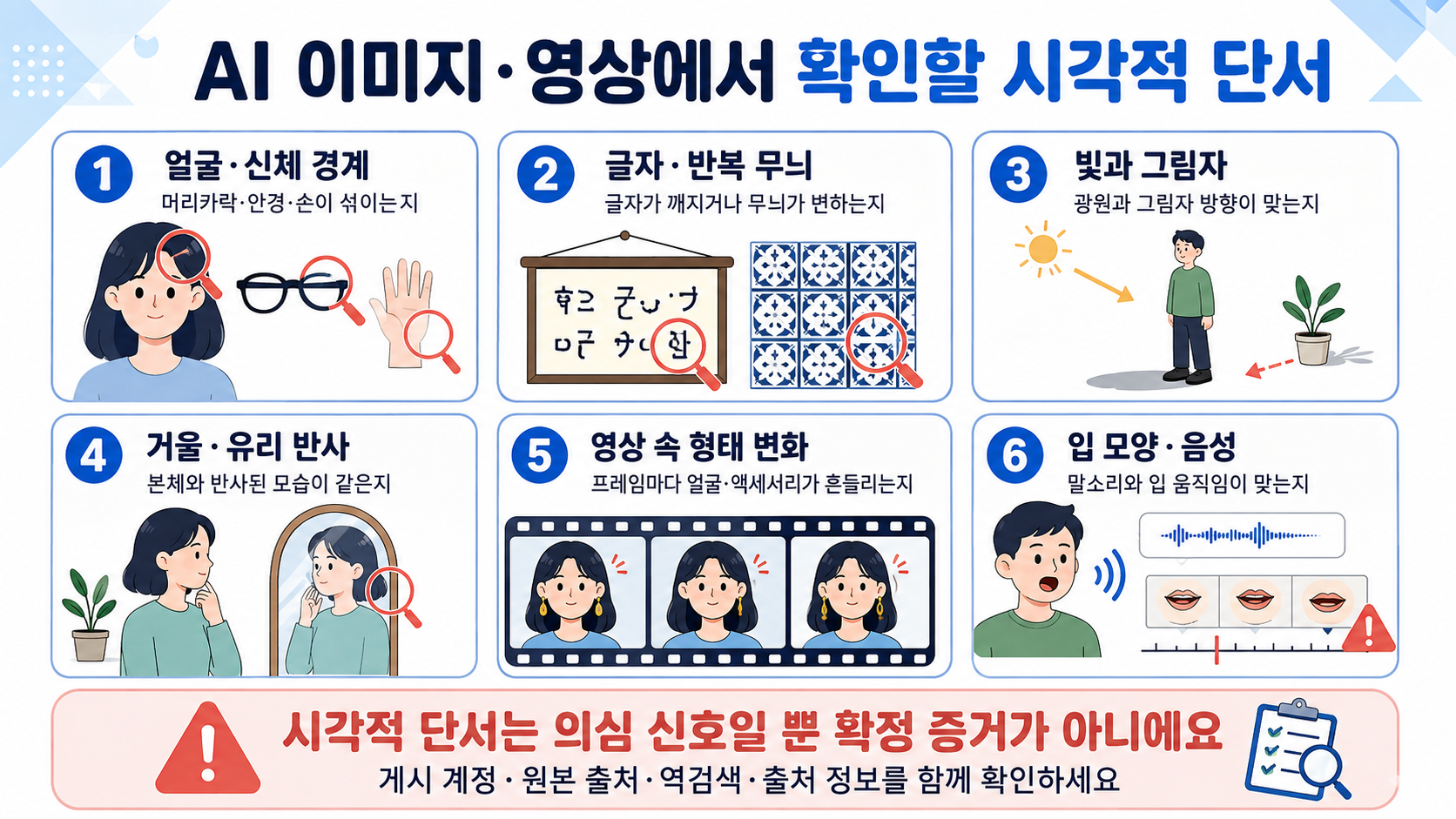 AI 이미지·영상에서 확인할 시각적 단서